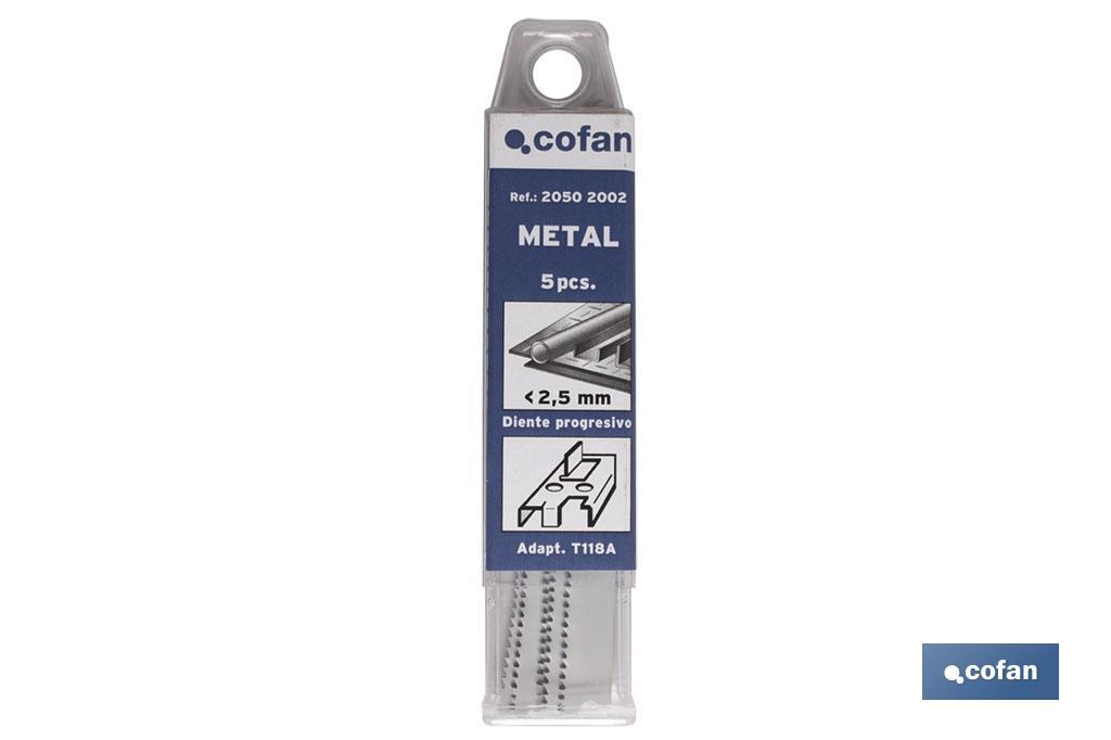SIERRA CALAR (5PCS) T118B HSS 67X1,9 - 2,3 METAL