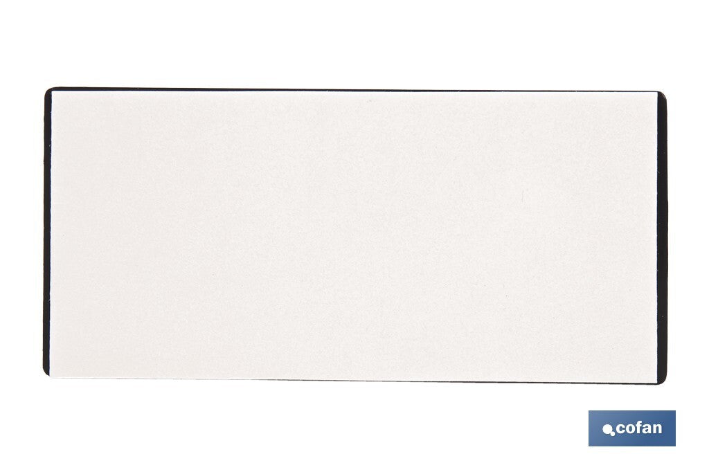 CATADIÓPTRICO RECTANGULAR BLANCO 106 X 50 MM ADHESIVO