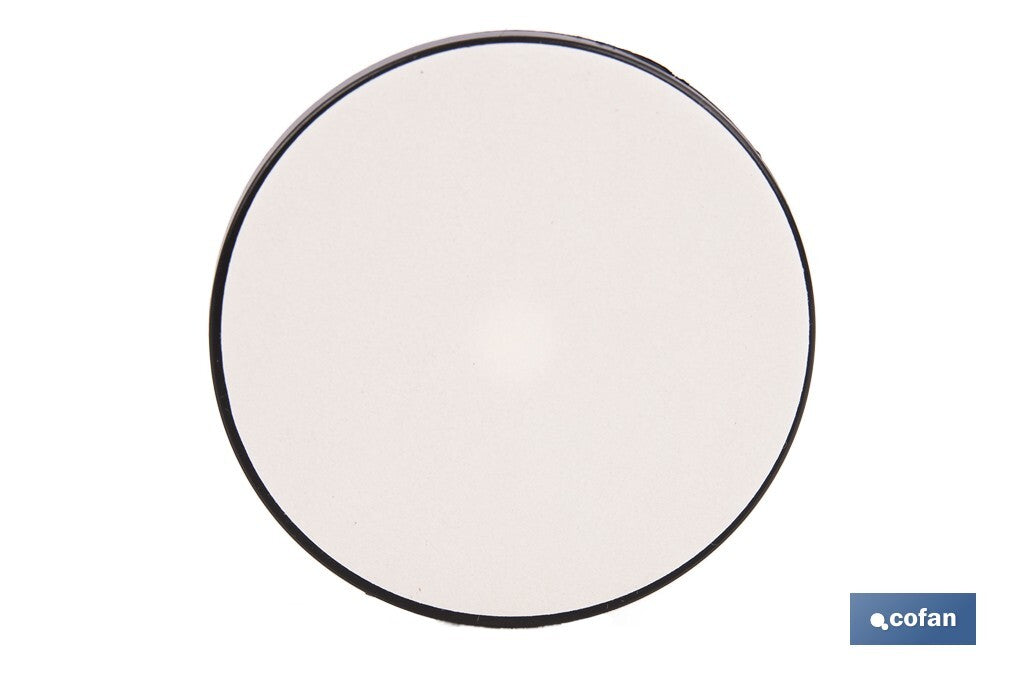 CATADIÓPTRICO REDONDO BLANCO Ø60 MM CON AGUJERO SIN TORNILLO CON ADHESIVO