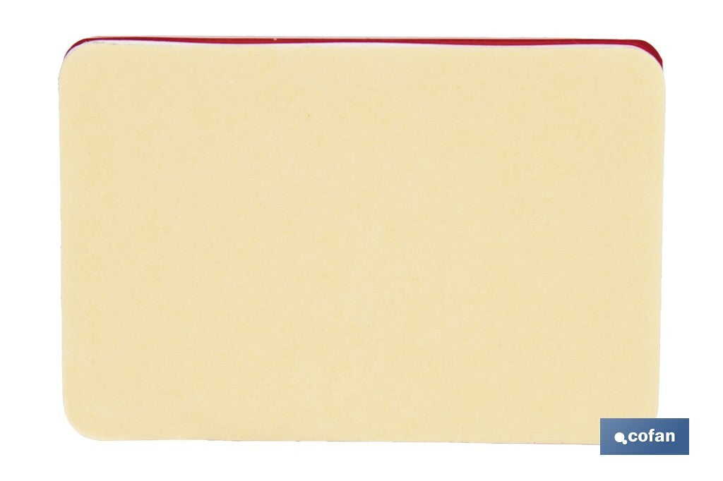 CATADIÓPTRICO RECTANGULAR ROJO 56 X 39 MM CON ADHESIVO