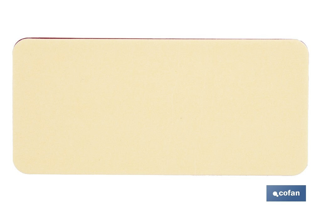 CATADIÓPTRICO RECTANGULAR ROJO 94 X 44 MM CON ADHESIVO
