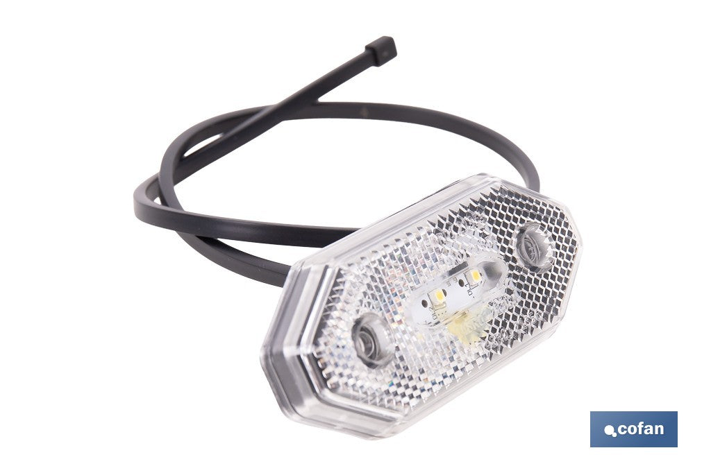LUZ FRONTAL LED CON REFLECTOR 12V/24V BLANCA