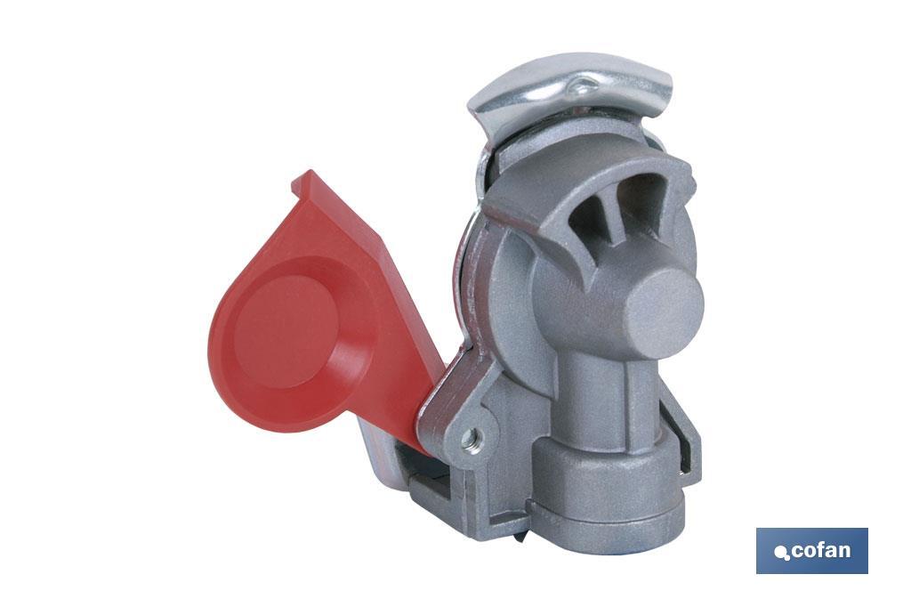 CABEZA ACOPLAMIENTO AUTOMATICA ROJA 22/150