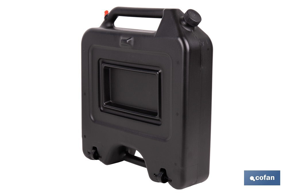 RECOGEDOR DE ACEITE USADO CON TAPA Y FILTRO 14 L