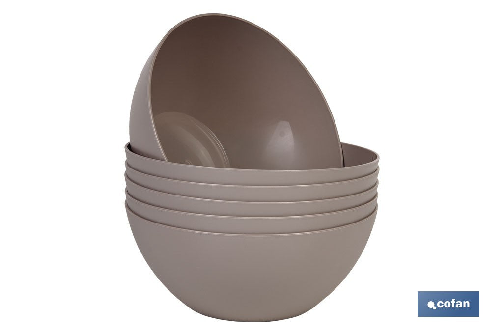 BOL MODELO ALBAHACA 2.4L COLOR PIEDRA 23X10cm