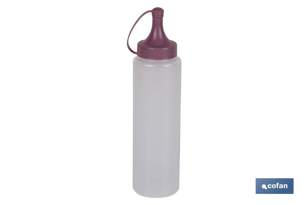 BOTELLA ACEITERA MODELO ALBAHACA 250 ML ROSA PALO 5X20cm