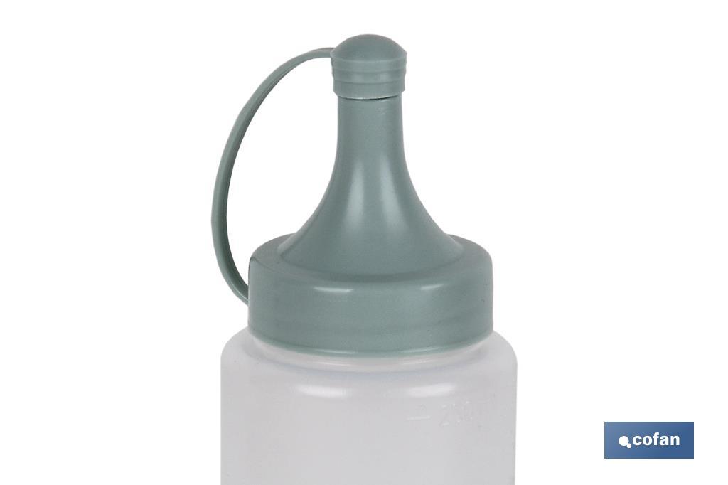 BOTELLA ACEITERA MODELO ALBAHACA 250 ML VERDE AGUA 5X20cm venta unitaria