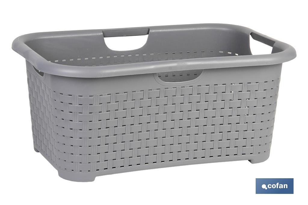 CESTA MULTIUSOS BLANCA 59 X 38 X 26 CM