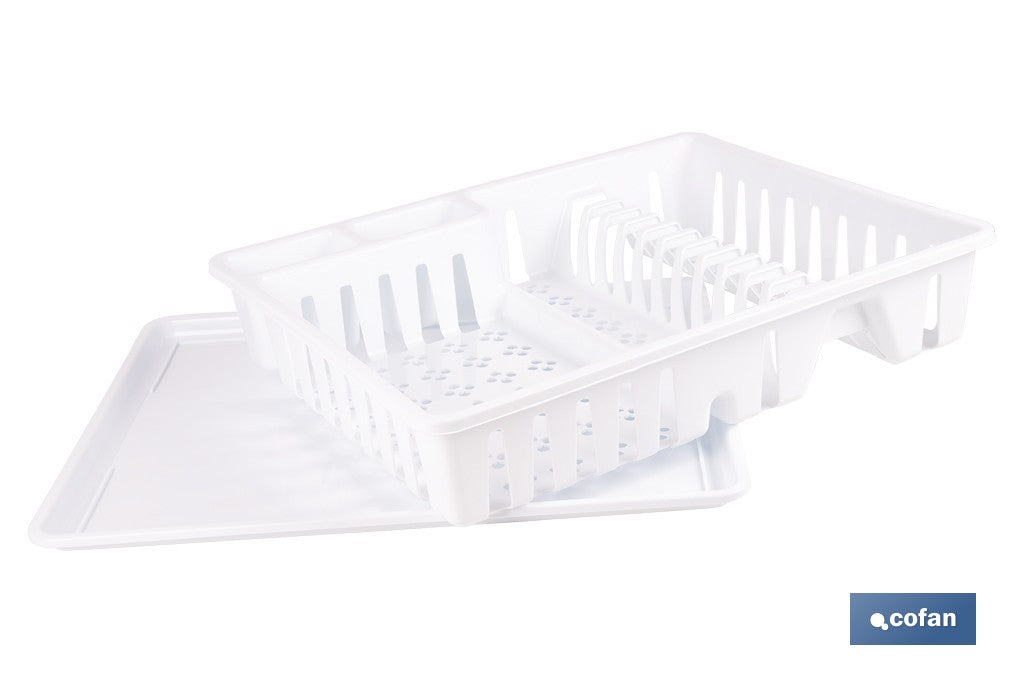 ESCURREPLATOS CON BANDEJA BLANCO 48 X 38,5 X 9.5 CM