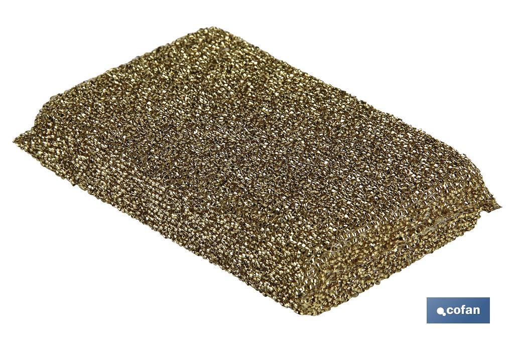 PACK DE 2 MULTIESPONJAS COLOR ORO Y PLATA