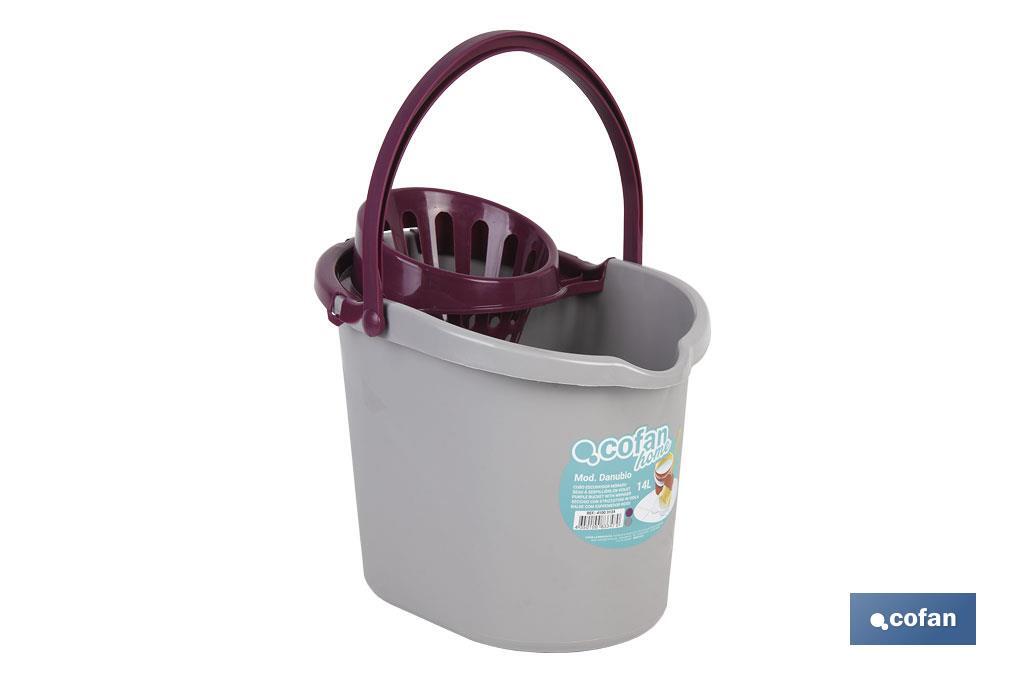 CUBO ESCURRIDOR 14L.MORADO