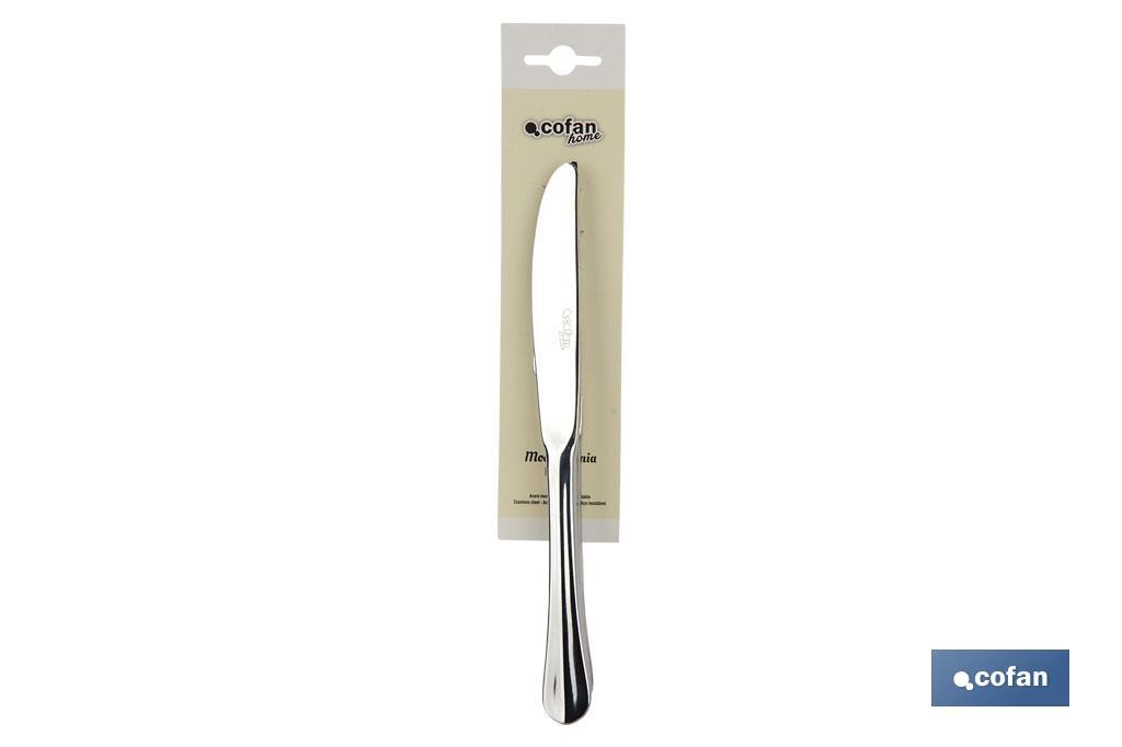 CAJA 12uds CUCHILLO DE MESA INOX C-18/0 MODELO BOLONIA 10 mm