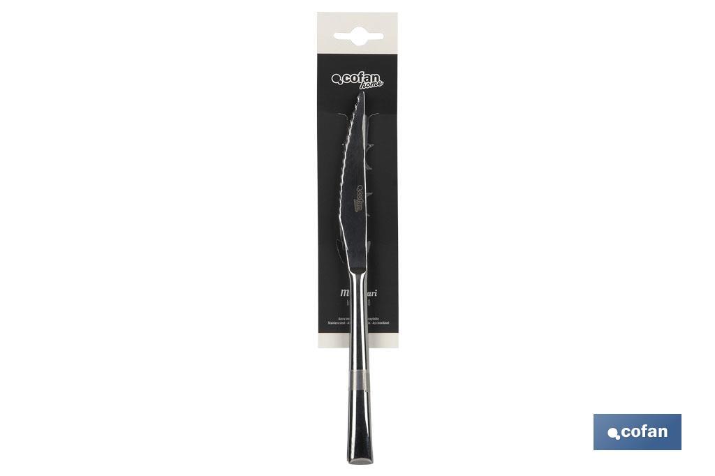 BL 2uds CUCHILLO DE CARNE INOX C-18/10 MODELO BARI 10 mm