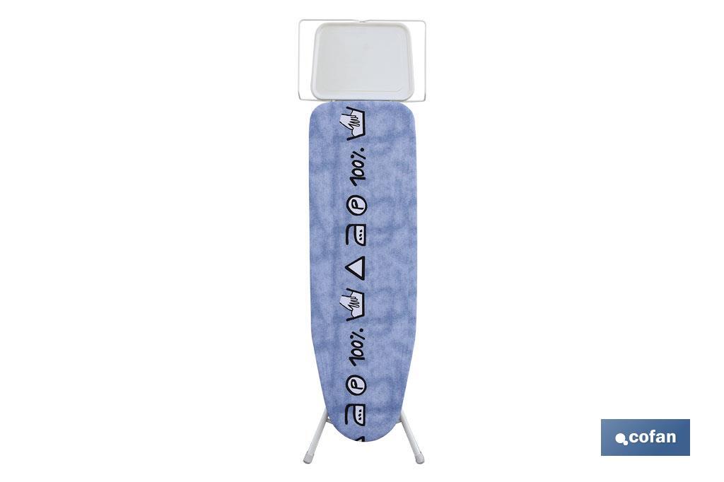 FUNDA ACOLCHADA PARA TABLA DE PLANCHAR 135X53 ICONO LAVADO