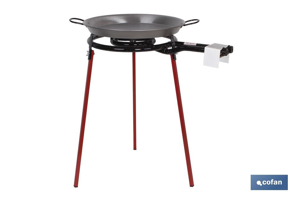 KIT PAELLERA 46cm+QUEMADOR 40cm+ PATAS