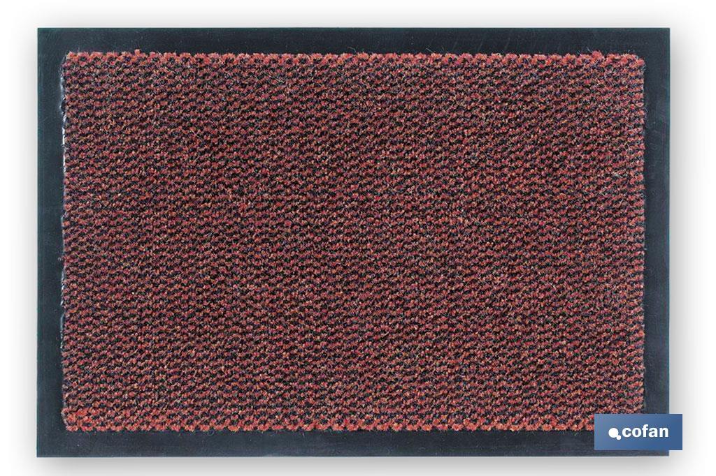 FELPUDO INTERIOR POLIPROPILENO 40X60cm ROJO