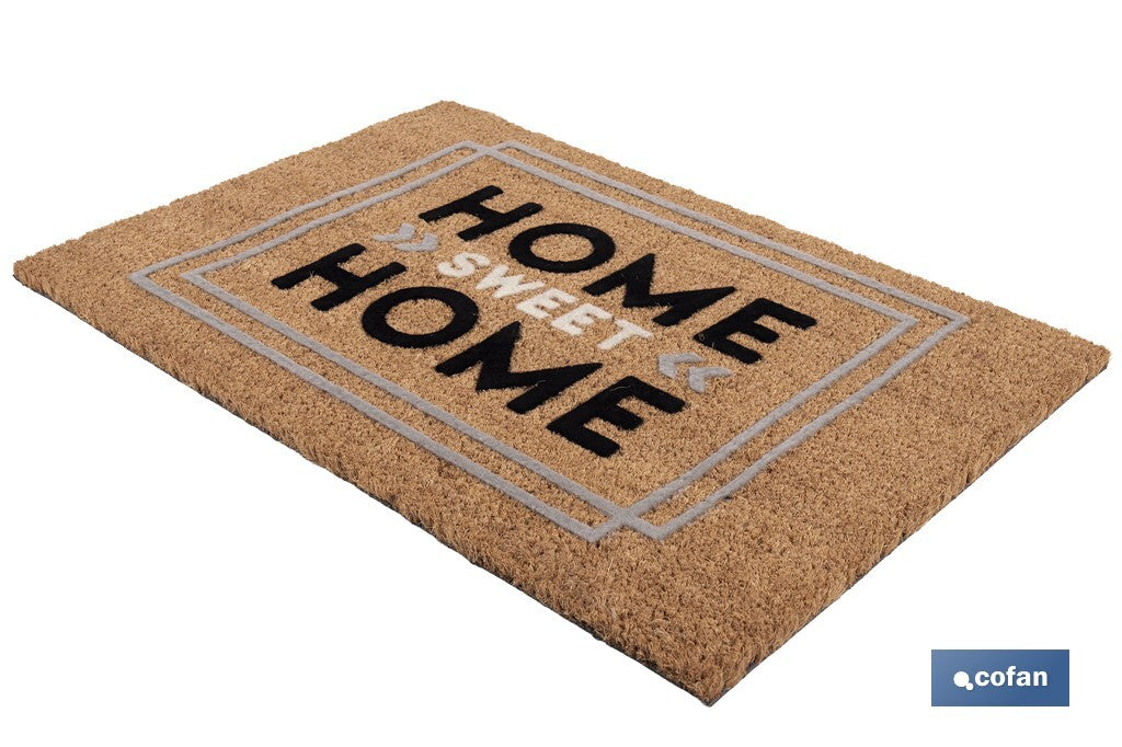 FELPUDO INTERIOR COCO FLOQUEADO 40 X 60 X 1.60 CM (HOME)