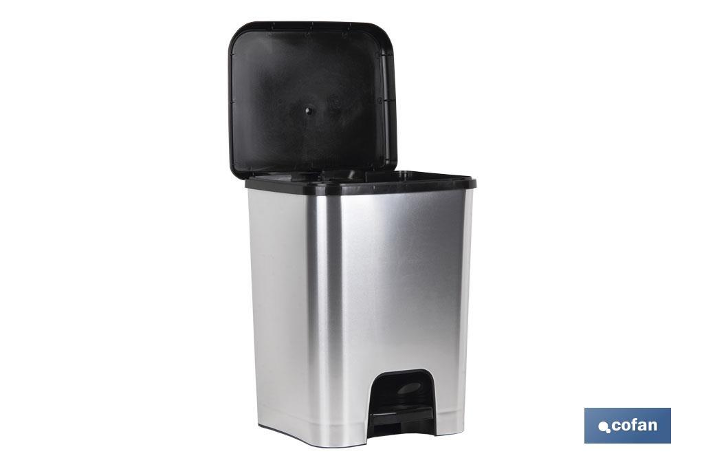 CUBO PEDAL CLASS METALIZADO 26 L