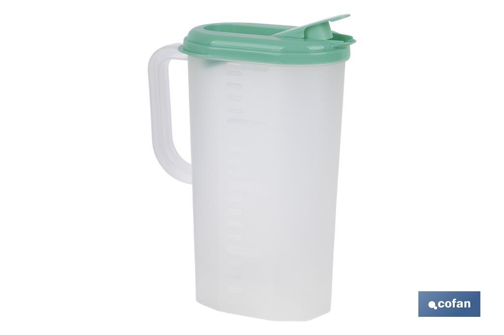 JARRA DE AGUA 2L VERDE MODELO MANANTIAL 25X19X9.5cm