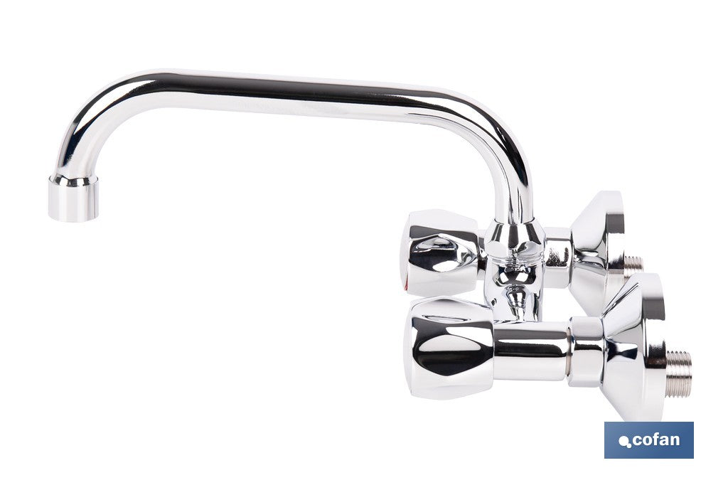 GRIFO MEZCLADOR DE COCINA/LAVADERO PARA PARED DISTANCIA DE 15 CM