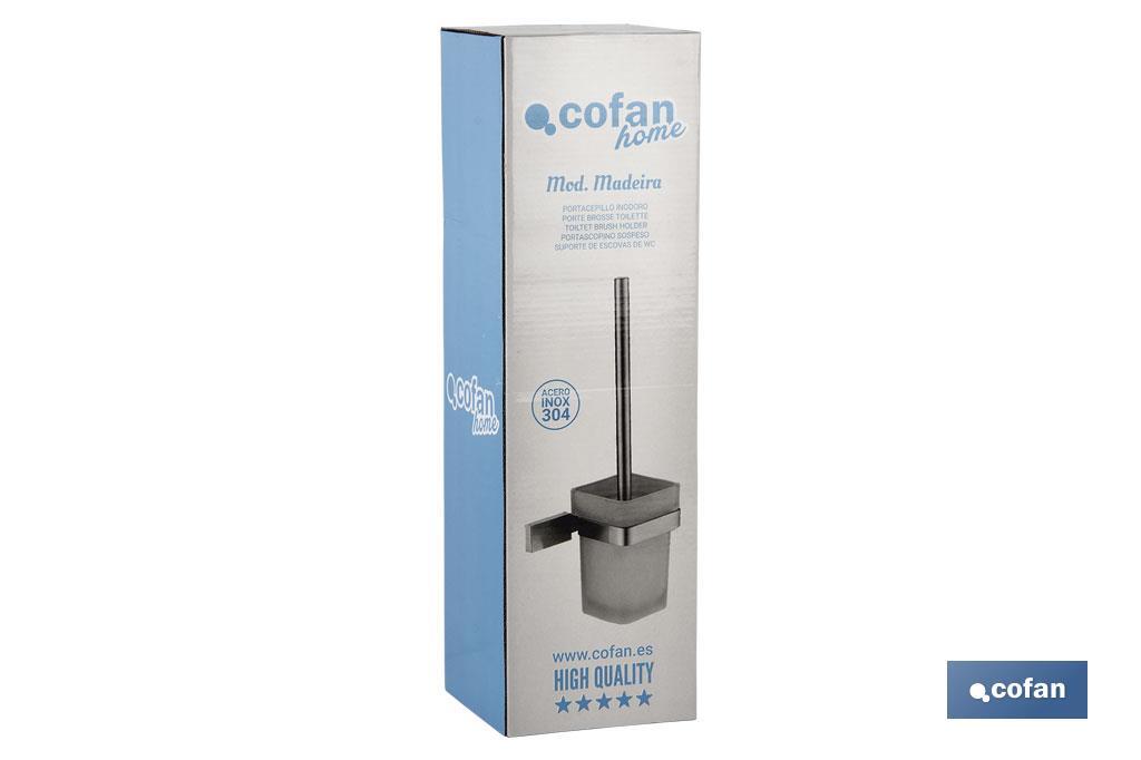ESCOBILLERO INODORO GAMA MADEIRA INOX 304 SATIN