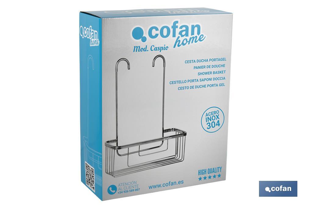 CESTA DUCHA PORTAGEL ACERO INOXIDABLE 304