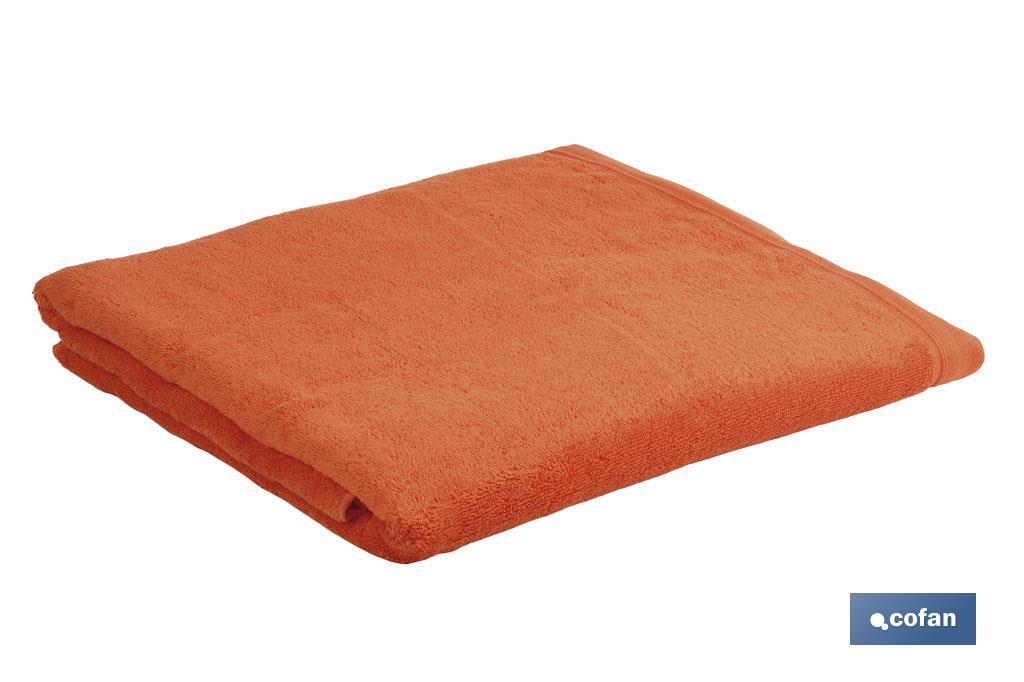 JUEGO DE 3 TOALLAS NARANJA 580 G/M2 GAMA AMANECER 30X50 50X100 70X140 CM