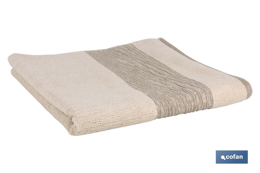 JUEGO DE 3 TOALLAS NATURE 600 G/M2 GAMA ALMA 30X50 50X100 70X140 CM