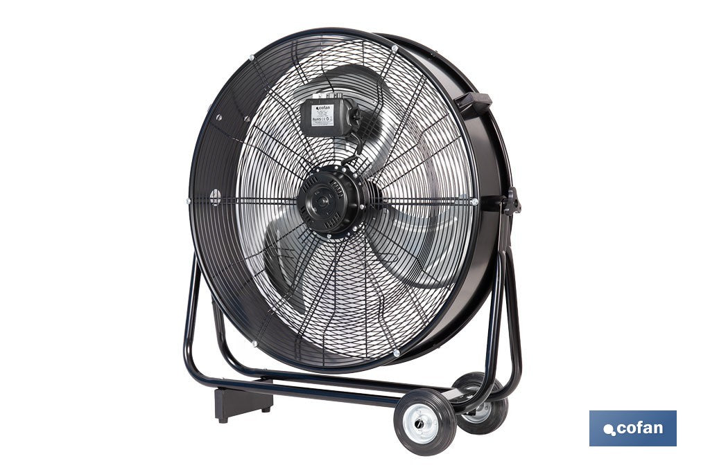 VENTILADOR INDUSTRIAL DE SUELO CON 3 VELOCIDADES Ø60 CM 124 W