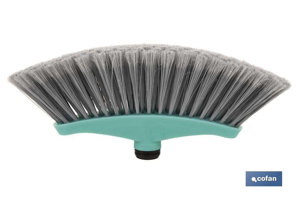 CEPILLO DE BARRER DOMÉSTICO TURQUESA/GRIS 34 X 8 X 15 CM