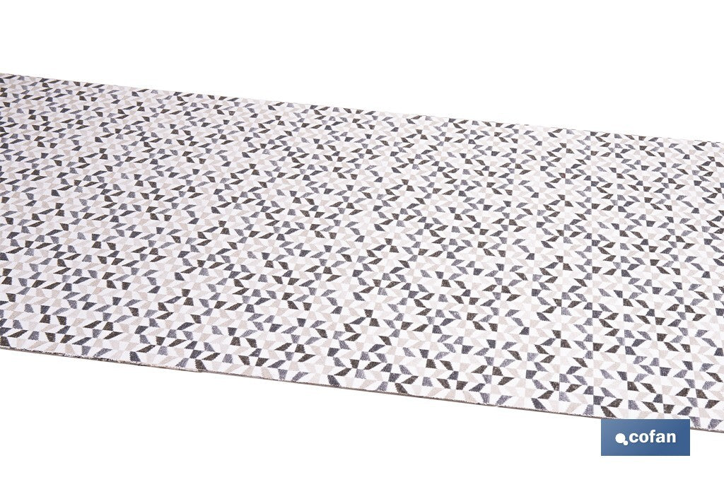 ROLLO DE ALFOMBRA EN MOSAICOS VANGUARDISTA 50% ALGODÓN 50% POLIÉSTER 50 CM X 15 M
