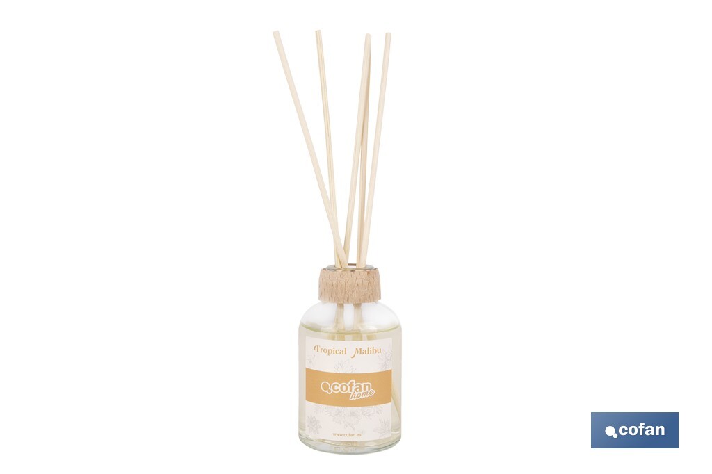 AMBIENTADOR DE VARILLAS TROPICAL MALIBU 50 ML