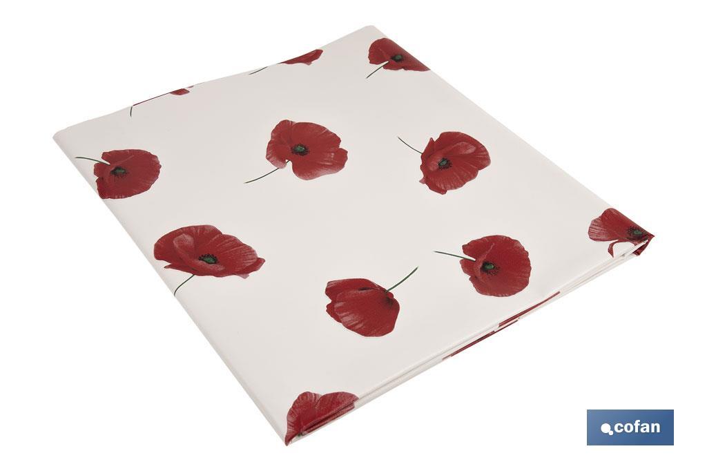 HULE ANTIMANCHAS AMAPOLAS 1,40 x3,00 M