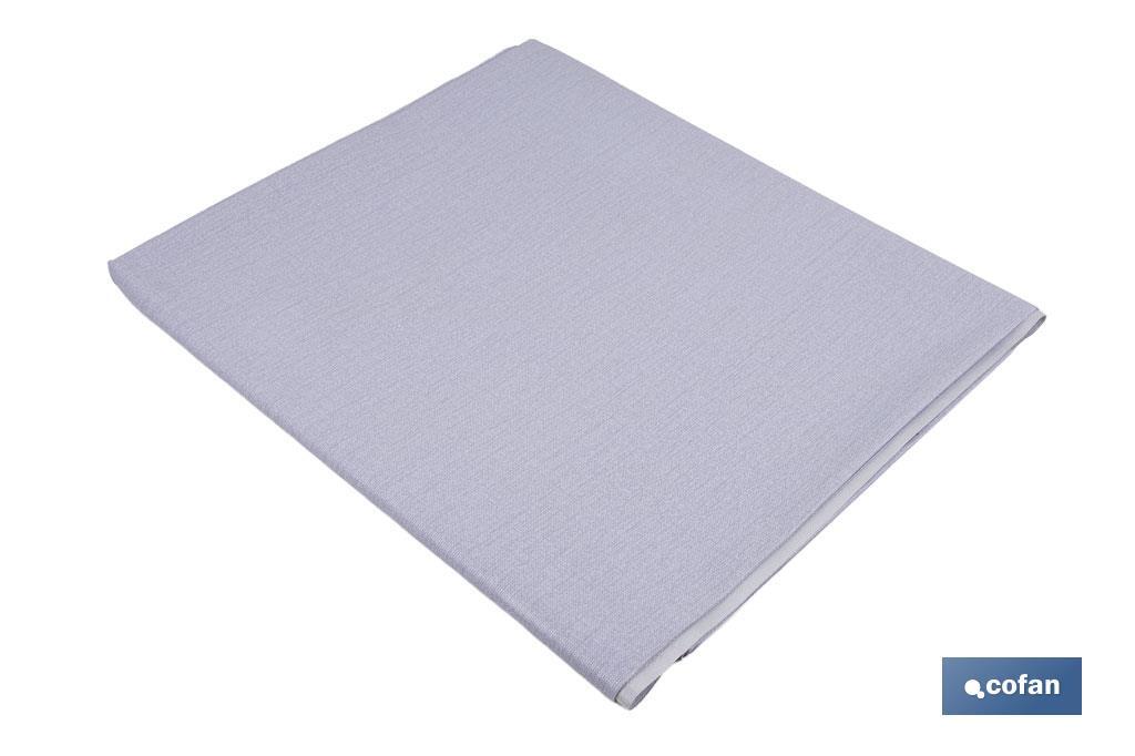 MANTEL ANTIMANCHAS ESTERILLA GRIS 1,40 X 3,00