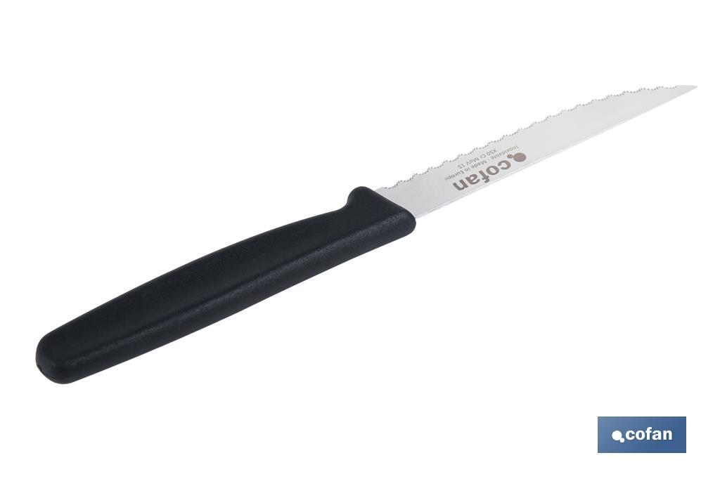 PACK DE 25 CUCHILLOS DE COCINA MICRODENTADO 10,5 cm