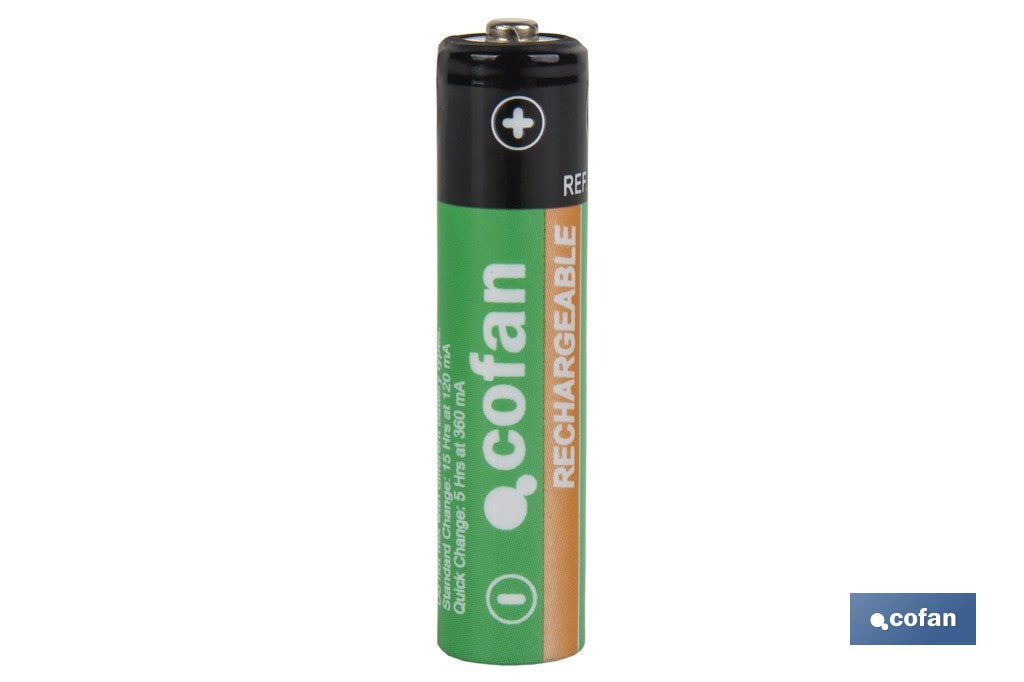 BLISTER 4 PILAS RECARGABLES AAA 900mAh VENTA UNITARIA