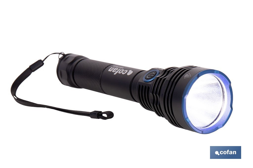 LINTERNA HIGH POWER LED 10000 LM 6 FUNCIONES Ø 60 X 250 MM