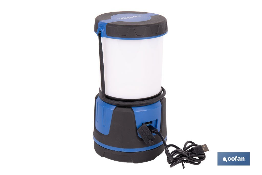 LINTERNA LED PARA CAMPING 2000 LM CON 5 FUNCIONES IP44 Ø115 X 210 MM