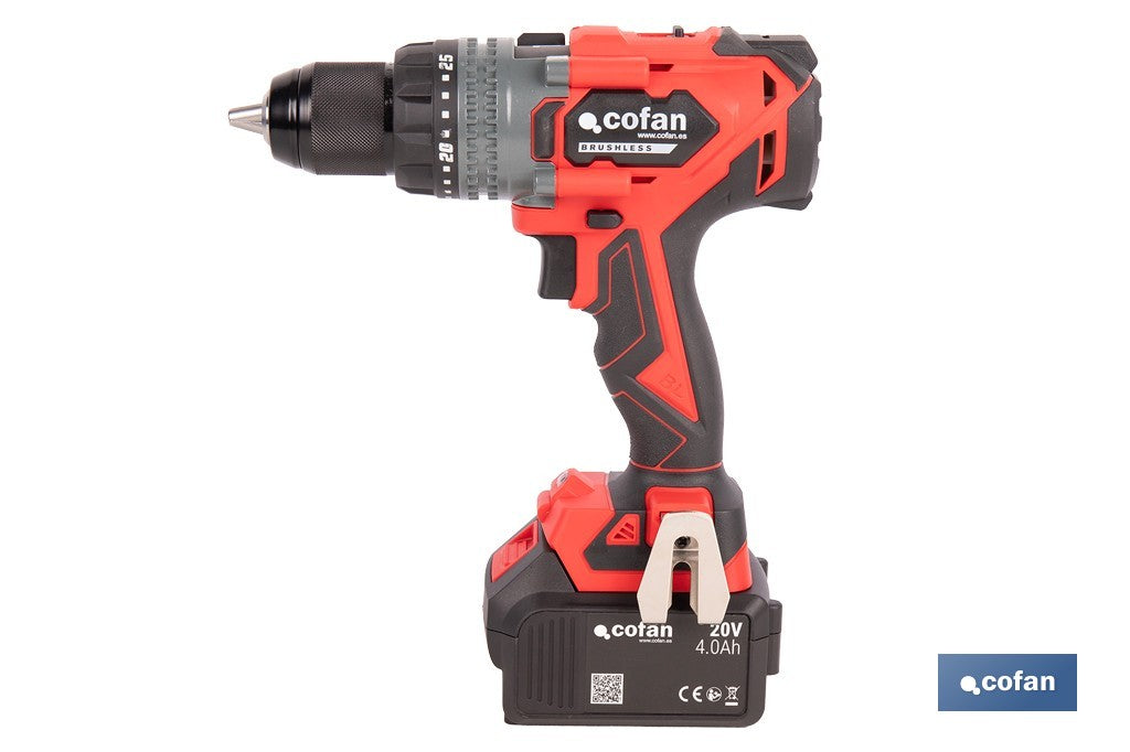 TALADRO PERCUTOR A BATERÍA LI-ION 20 V 2000 RPM 150 NM