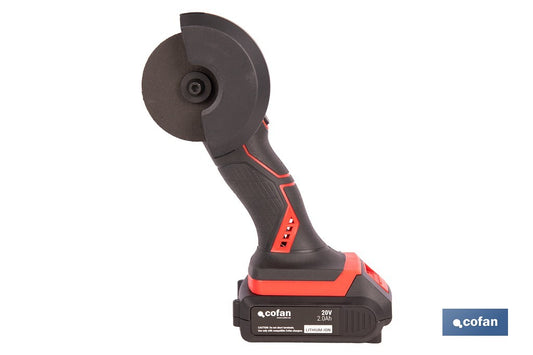 MINIAMOLADORA A BATERÍA LI-ION 20 V 19500 RPM 76 MM