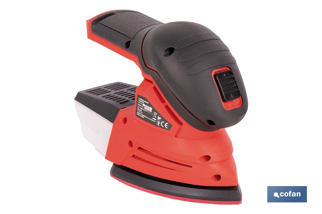 LIJADORA MOUSE A BATERÍA Li-ion 20 V 11000 RPM SIN CARGADOR NI BATERÍA