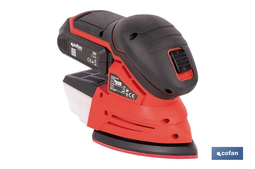 LIJADORA MOUSE A BATERÍA Li-ion 20 V 11000 RPM