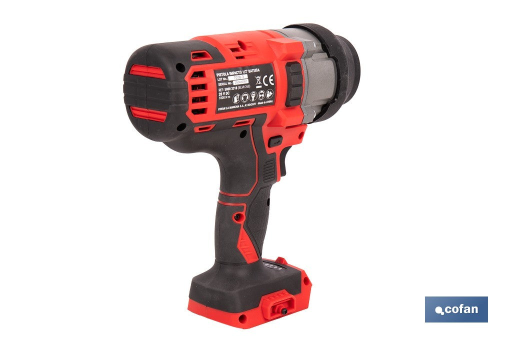 PISTOLA IMPACTO 1/2 BATERÍA 1000 NM SIN CARGADOR NI BATERÍA REACONDICIONADA
