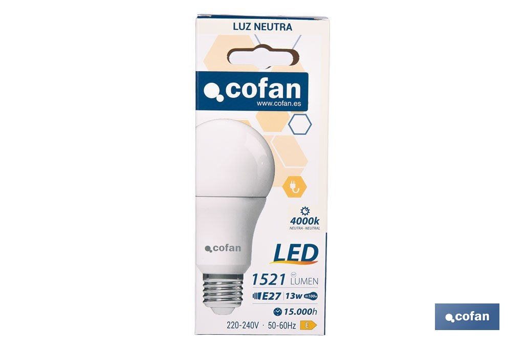 BOMBILLA LED CLASSIC E27 13 W 1521 LM 4000 K