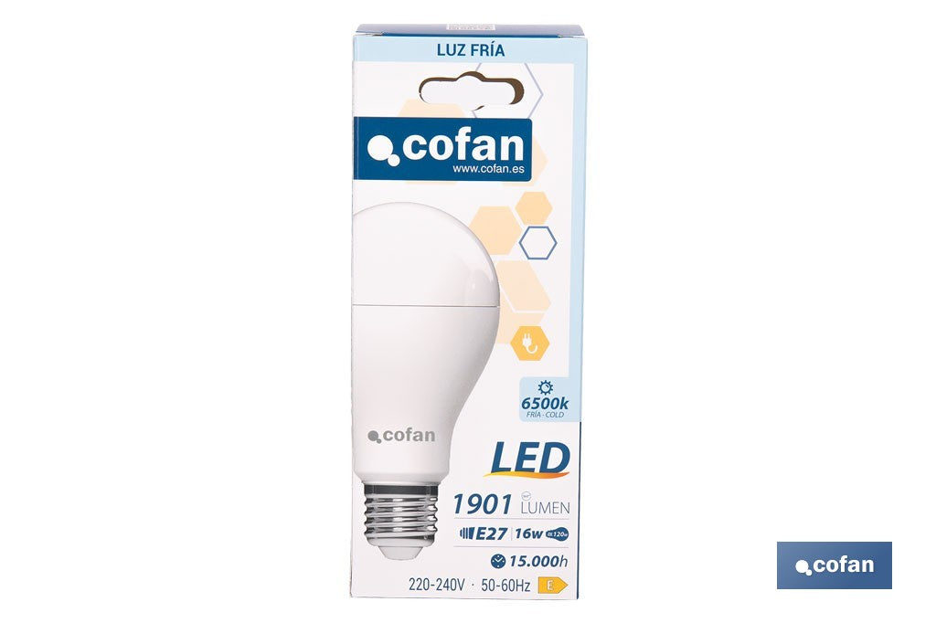BOMBILLA LED CLASSIC E27 16 W 1901 LM 6500 K