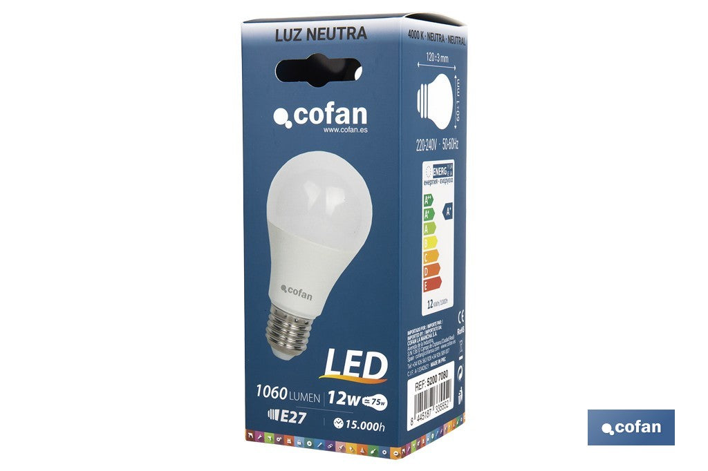 BOMBILLA LED 11W CLASIC 240º 1.060LM 4000K