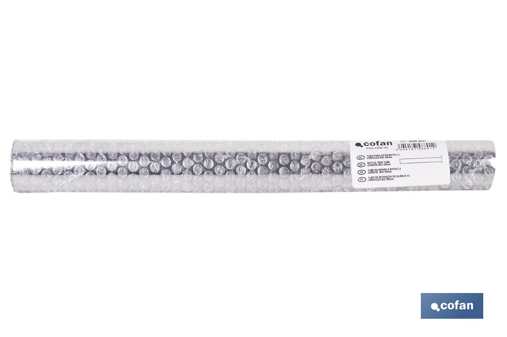 TUBO CROMADO PARA SIFÓN DE BOTELLA Ø32 X 300 MM