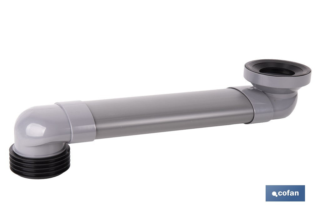 MANGUITO HORIZONTAL DE CONEXIÓN AJUSTABLE Ø90 MM - 90/110 MM 490-170 MM