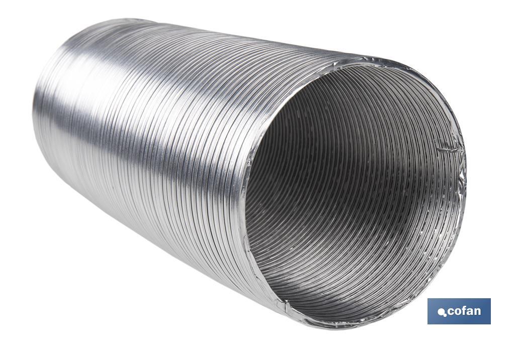 TUBO FLEXIBLE SEMIRRÍGIDO ALUMINIO Ø100 MM X 3 M