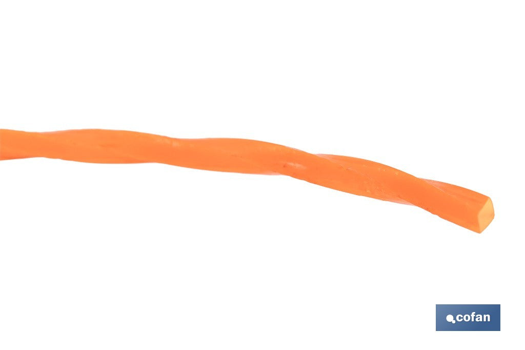 HILO HELICOIDAL DE NYLON PARA DESBROZADORA 25 M X 1,6 MM